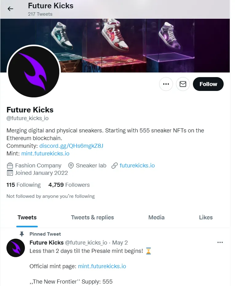 Кейс LeadPrice: Future Kicks NFT вартістю продажу (CPS) $25,69 / CPC $0,83